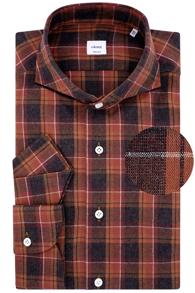 Camicia càrrel bottone rosso sale